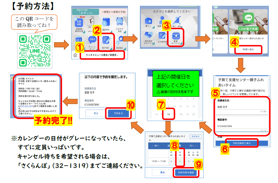 予約方法